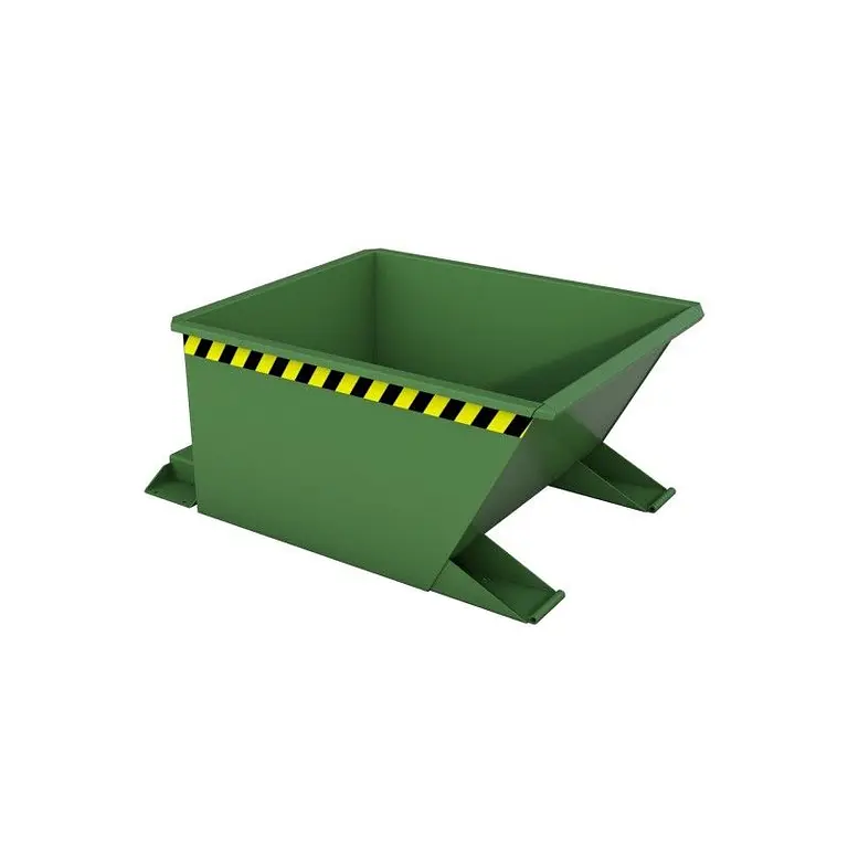 Container Basculante, painted, green
