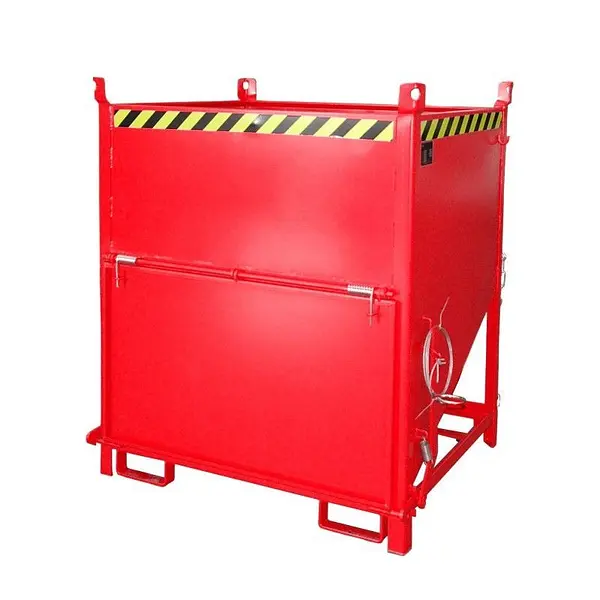 Silo Container, pintado, rojo fuego