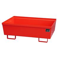 Fire red collector tray