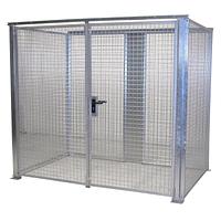 Gas bottle storage container galvanized steel kit