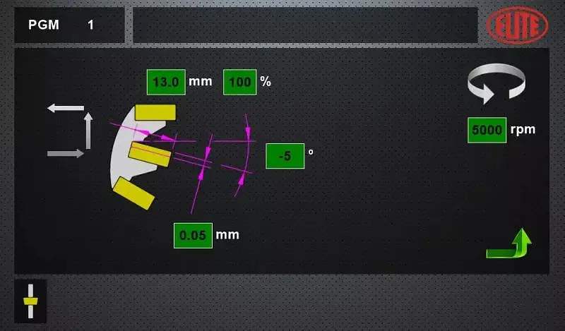 Máquina de afilado Elite SVG 850 para la parte superior y cara