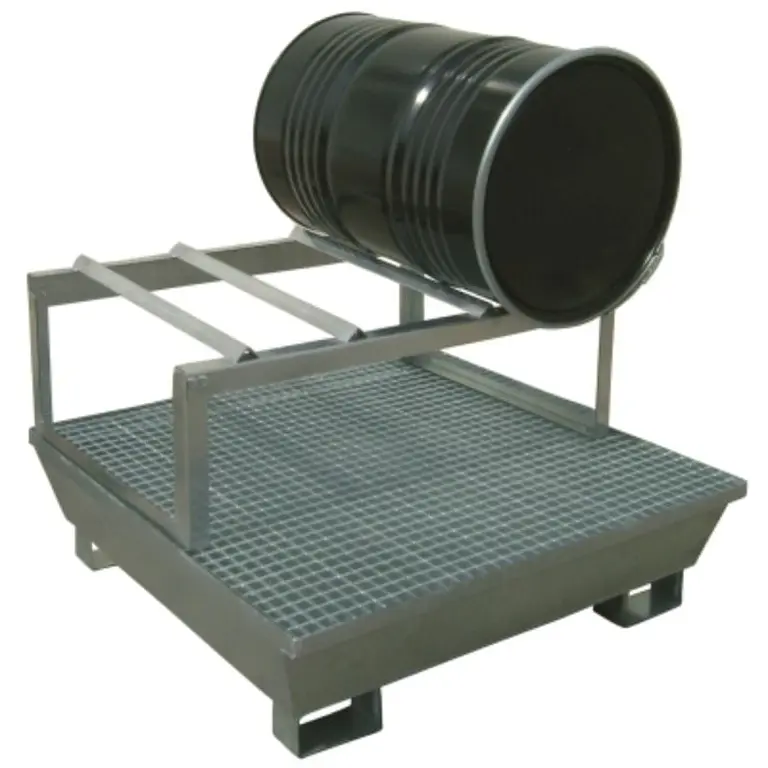 Manupack 2 drum 200l rack for 2 x 200l drums galvanized steel