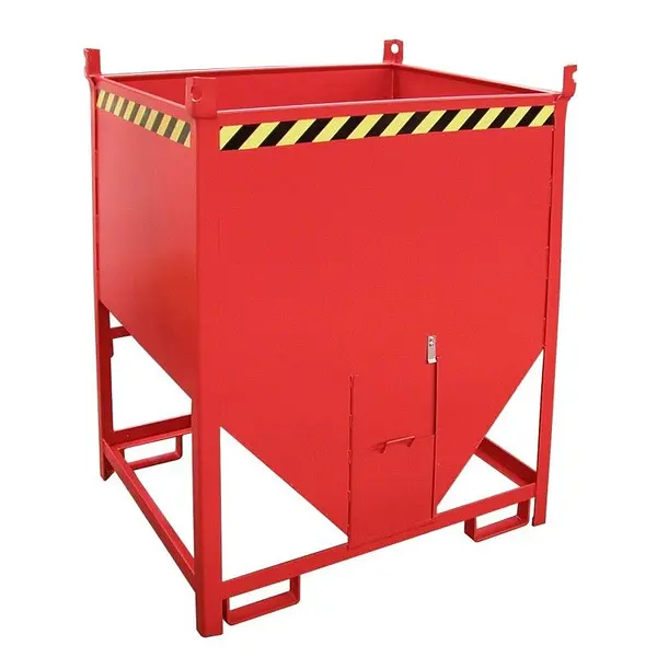 Silo Container, pintado, Rojo fuego