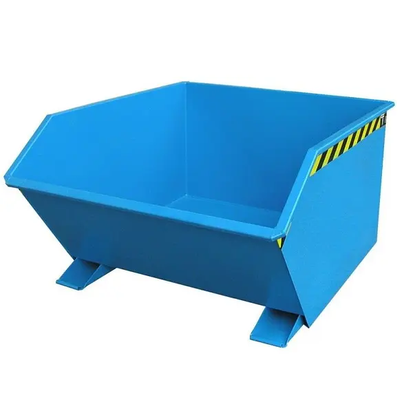 Container tilting, painted, light blue
