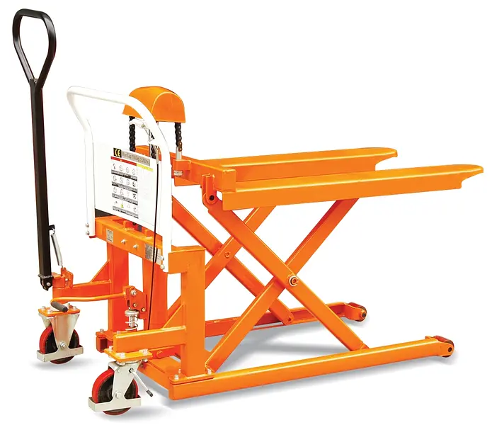 Hu-Lift SL100S and PE100S Mobile Scissor Pallet Truck