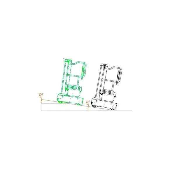 Plataforma Autopropulsada en suelo 200kg a 1950mm Elevación