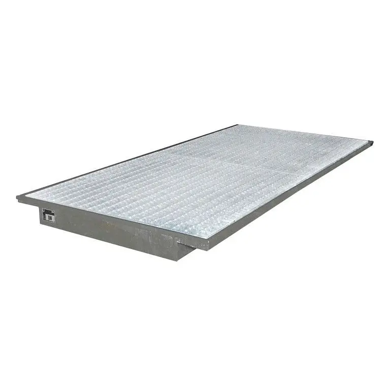 Suspended sink, hot galvanized