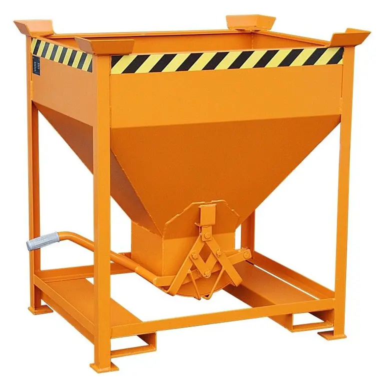 Silo Container, pintado, amarillo naranja