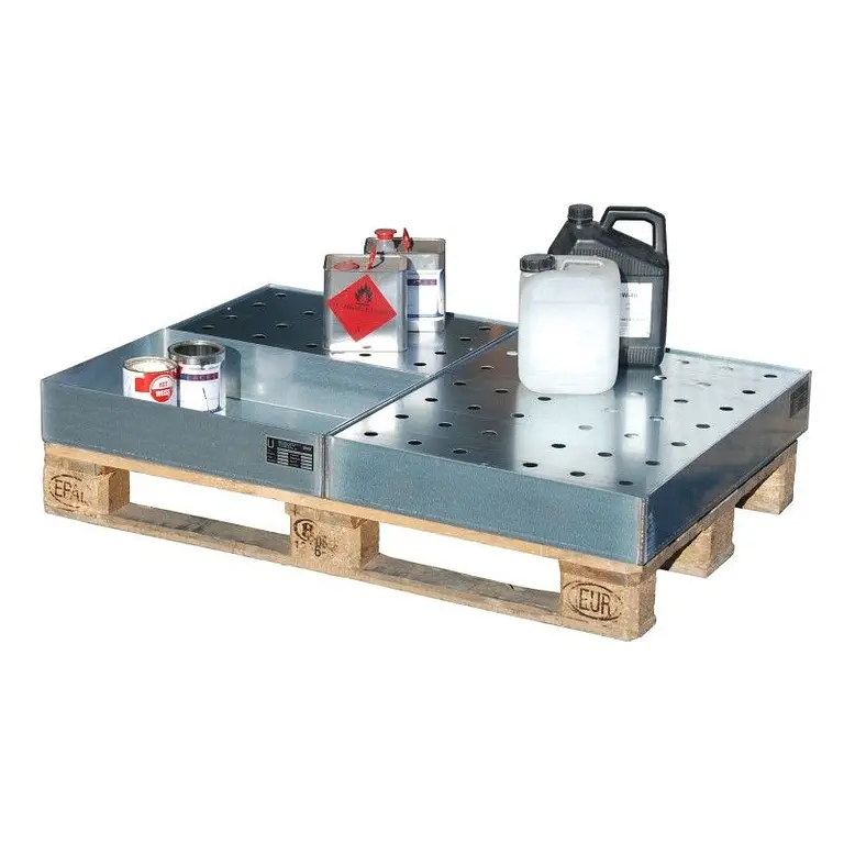 Spool for drums/small cans on pallets, galvanized