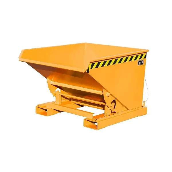 Contenedor basculante, pintado, Amarillo naranja