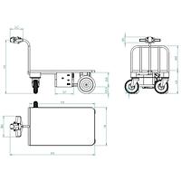 Self-propelled electric platform 400 kg
