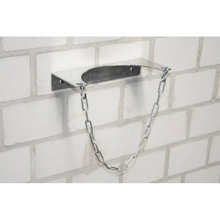 Wall support for gas bottle, hot galvanized