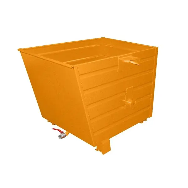 Volquete apilable de virutas, pintado, Amarillo naranja