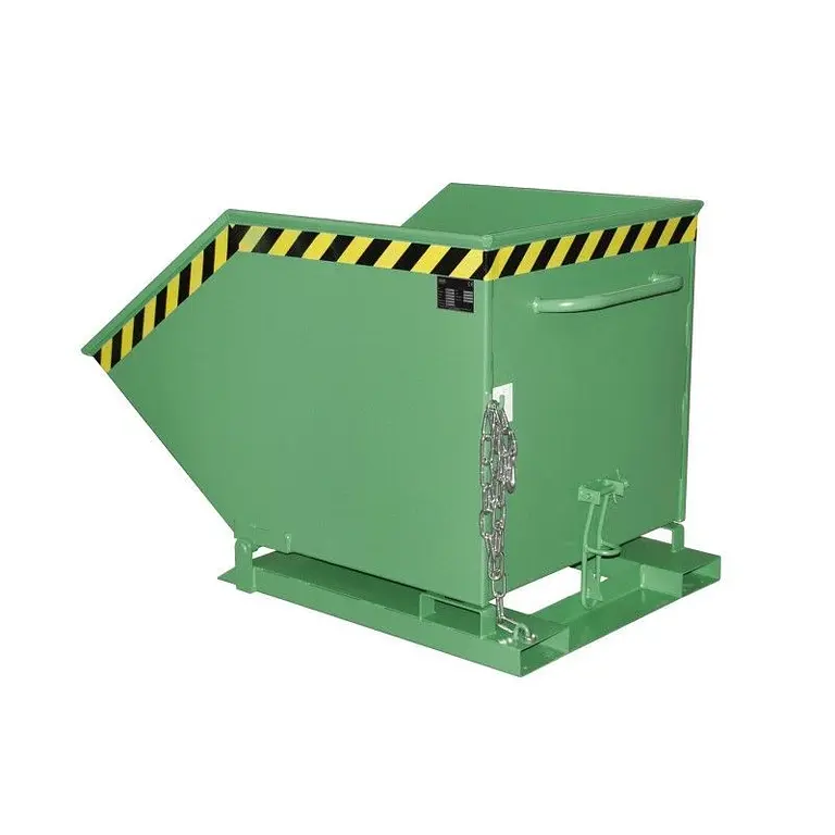 Container tilting with innovative lever release mechanism