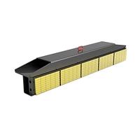 Forklift truck attachment for concrete blocks