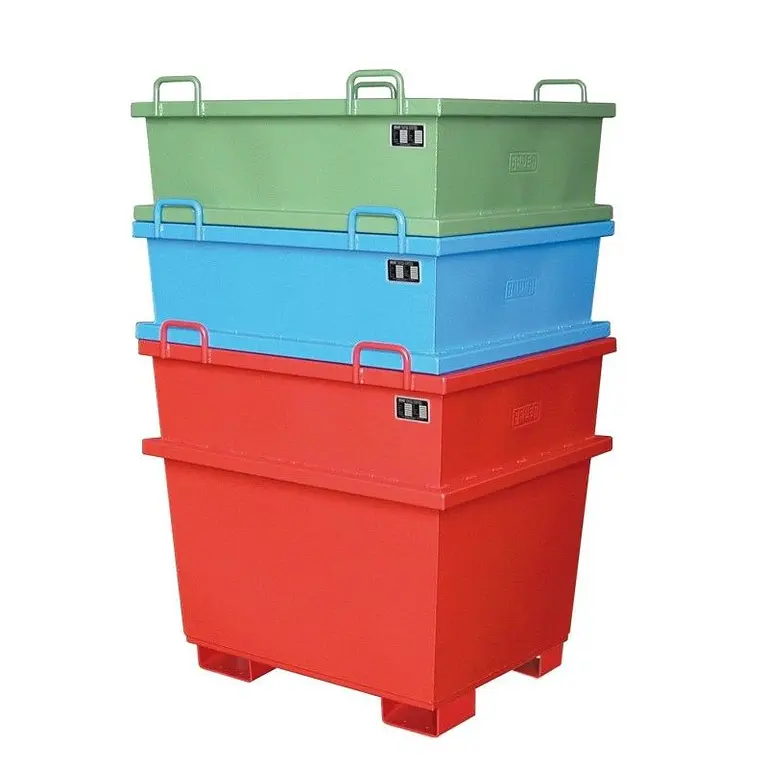 Contenedor universal, pintado, gris ratón
