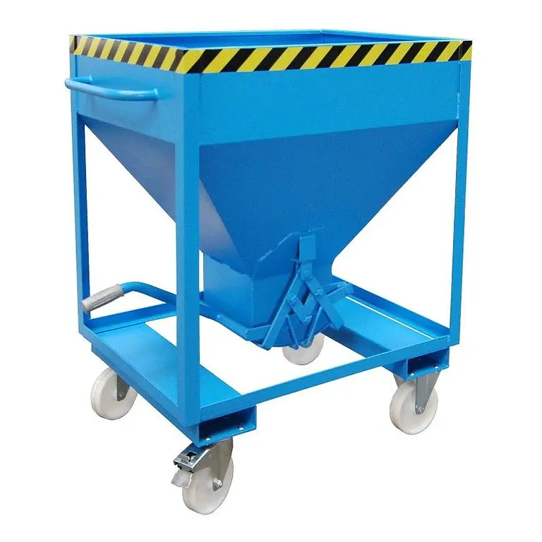 Silo Container, pintado, Azul claro