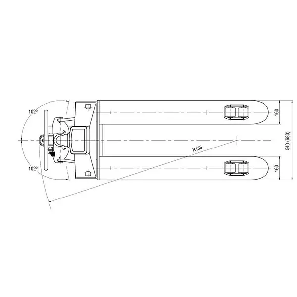 Transpaleta de pesaje 2000kg con impresora