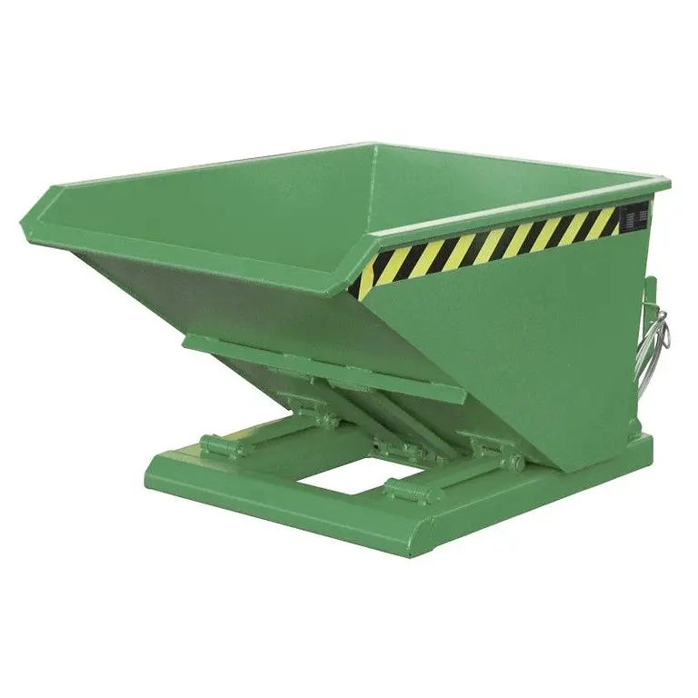 Container Basculante, painted, green