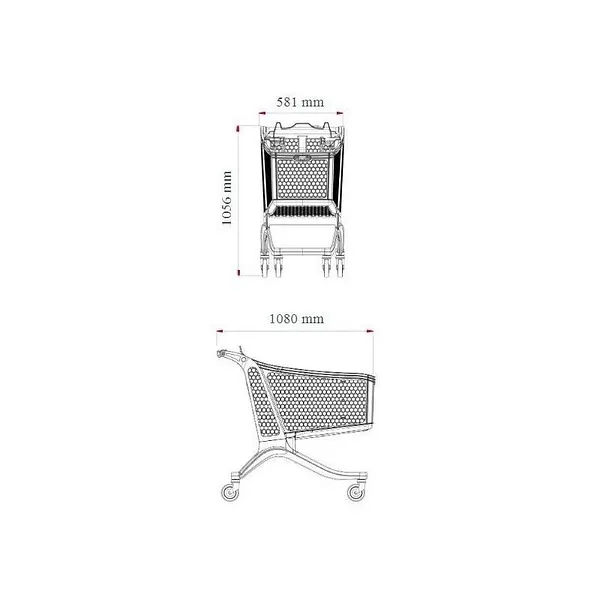 Carro Supermercado PVC 220Litros