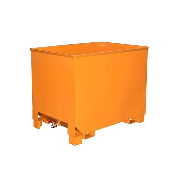 Cubo de virutas, pintado, Amarillo naranja