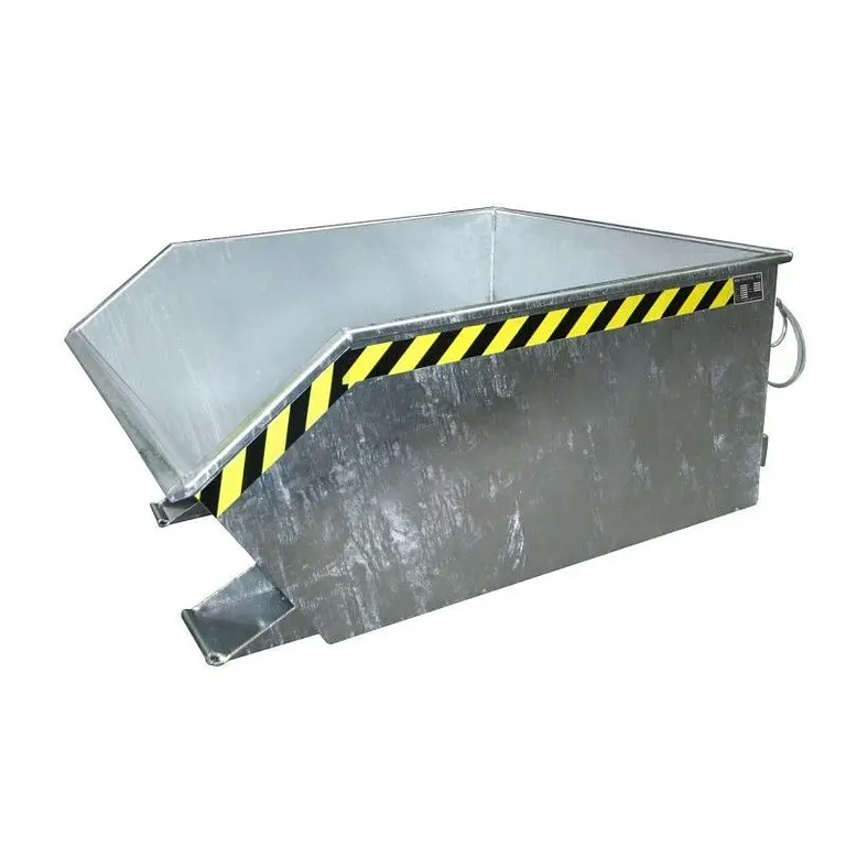 Contenedor basculante, galvanizado en caliente