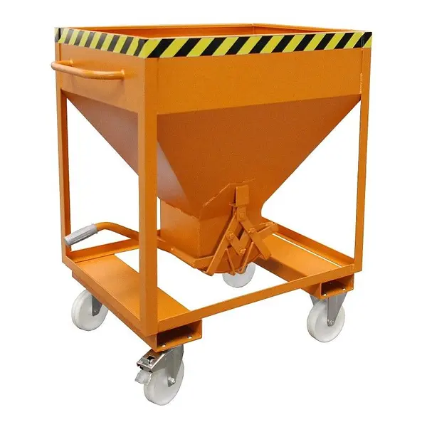 Silo Container, pintado, amarillo naranja