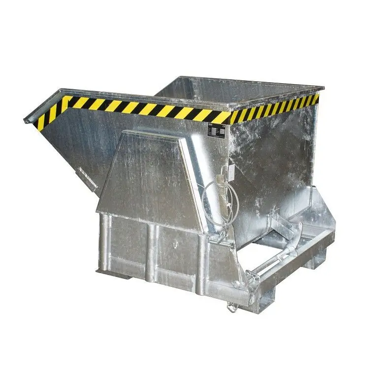 Contenedor basculante, galvanizado en caliente