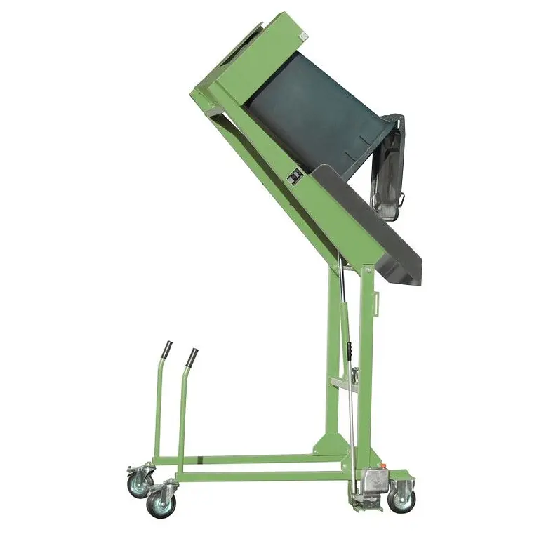 Drunk container flyer with wheels, painted, green