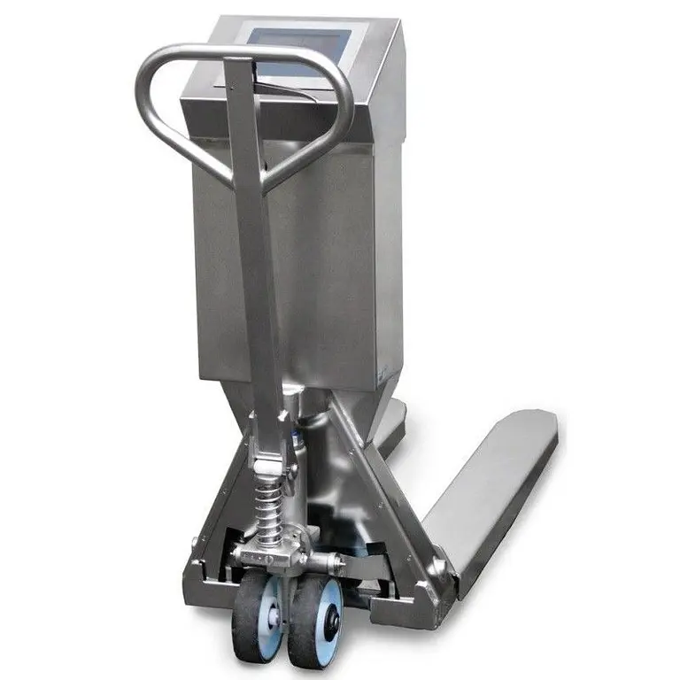 Carretilla de palets de pesaje galvanizada 2200kg