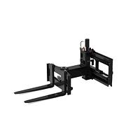 FEM2 FEM3 trilateral attachment for lateral charge forklift