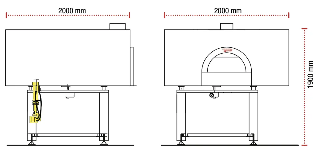 Horno giratorio Pavesi PVP 130 ROUND