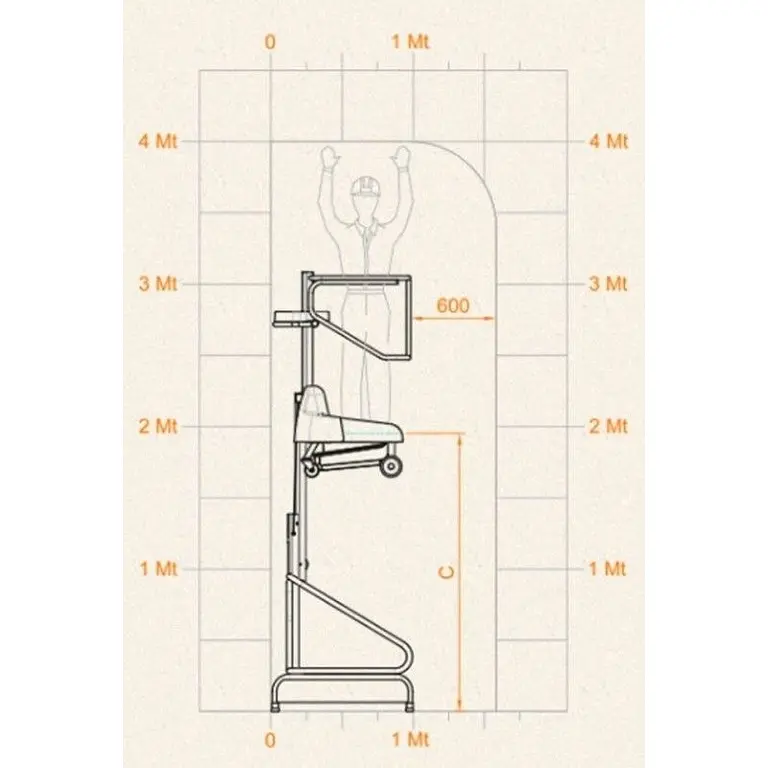 plataforma elevadora eléctrica de 150kg