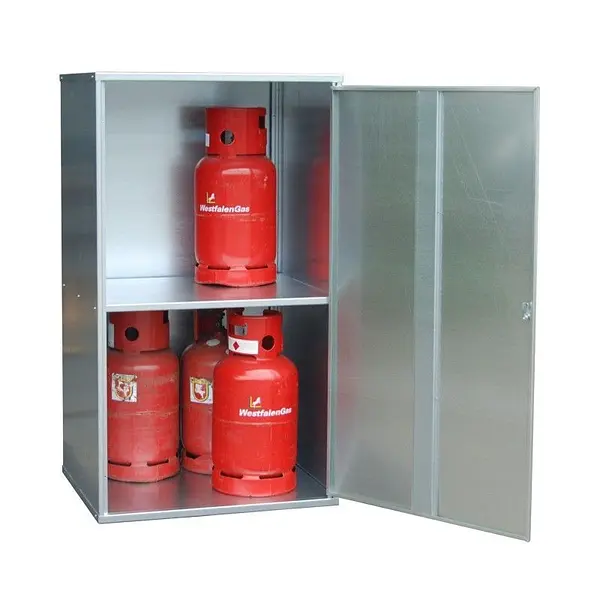 Kit de almacenamiento de bombonas de gas galvanizado