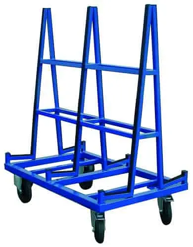 4 wheel glass transport trolleys