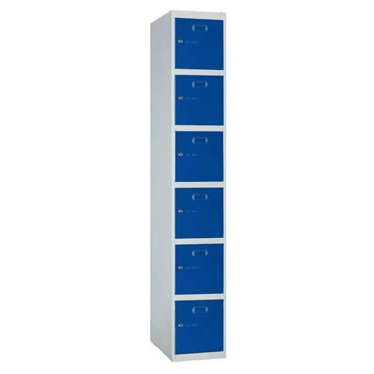 6-door metal locker Initial 250mm