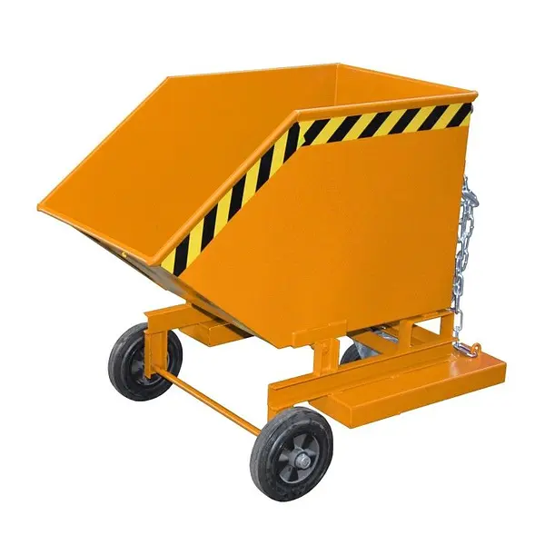 Camión Volquete, pintado, Amarillo naranja