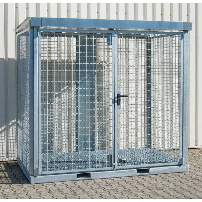 Contenedor para bombonas de gas, galvanizado en caliente