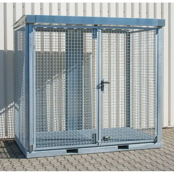 Gas cylinder storage container galvanized steel