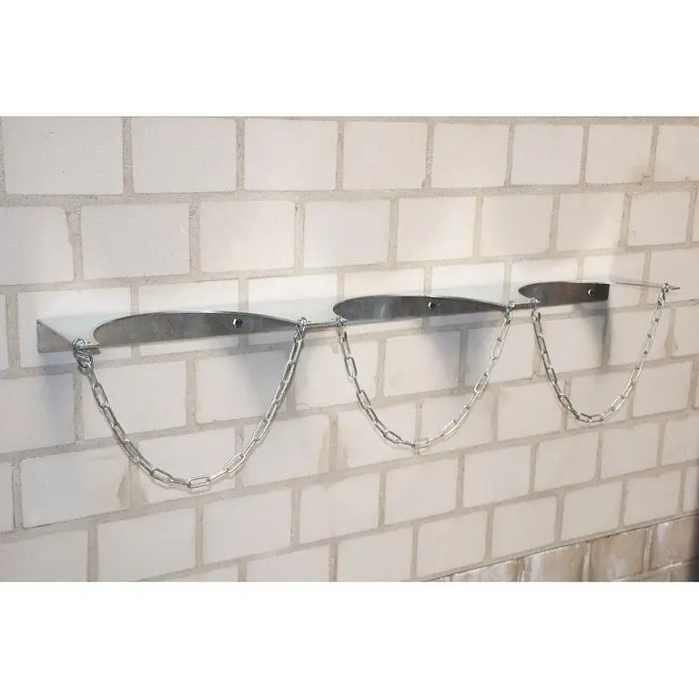 Wall support for gas bottle, hot galvanized