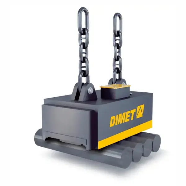 DIMET Electroimanes para metales semiacabados cuadrados/redondos