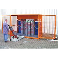 Container for gas pumps (shroom floor), painted, gray mouse