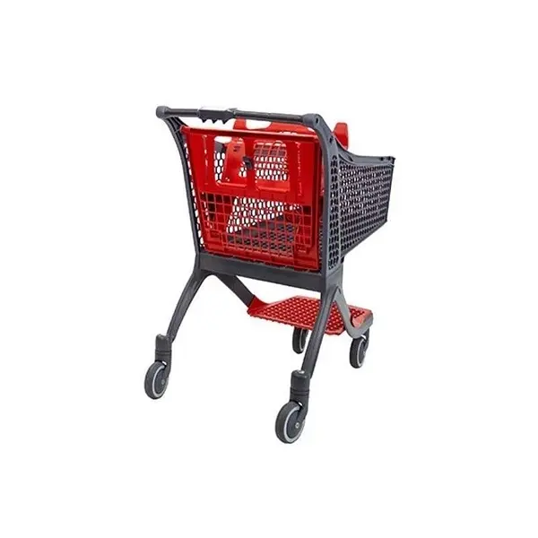 Metallic supermarket and warehouse trolley