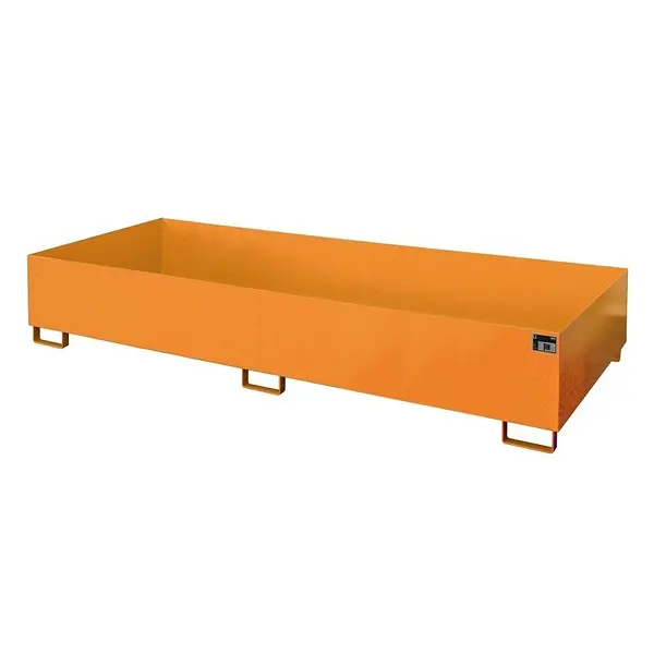 Smooth shelf, painted, orange yellow
