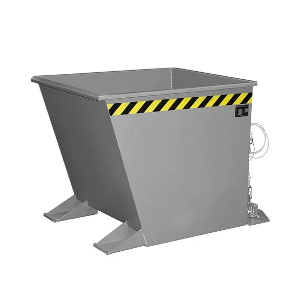 Contenedor de virutas, pintado, gris ratón