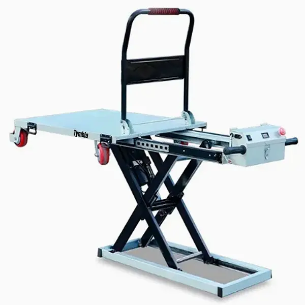 Mesa Elevadora de tijera Eléctrica con carro manual 300kg (120x70)