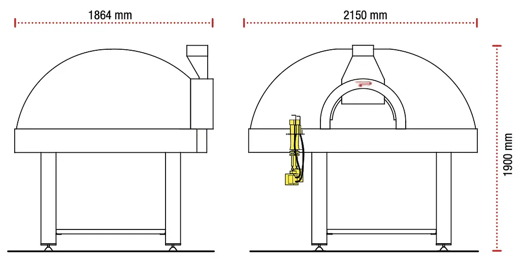 Horno giratorio Pavesi JOY 130 TW Combo