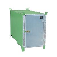 Fluorescent tube box painted green