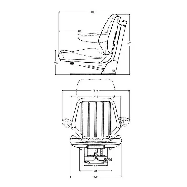 Asiento Grammer DS44 1B para maquinaria agrícola