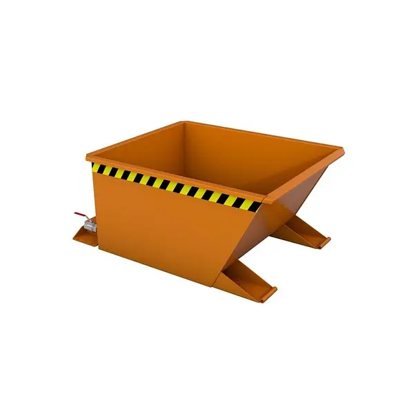Contenedor de virutas, pintado, Amarillo naranja